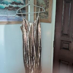 J. Crew Shimmering Gold Sequin Dress